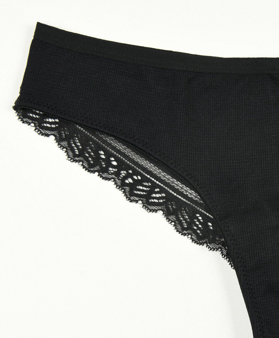 Tanga mujer encaje posterior