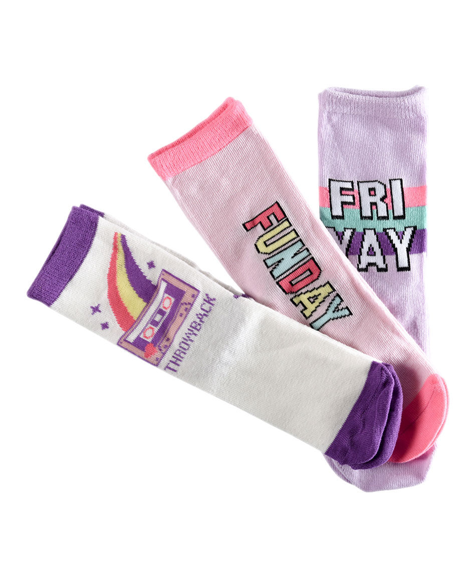 Pack x3 calcetines ni&Ntilde;a