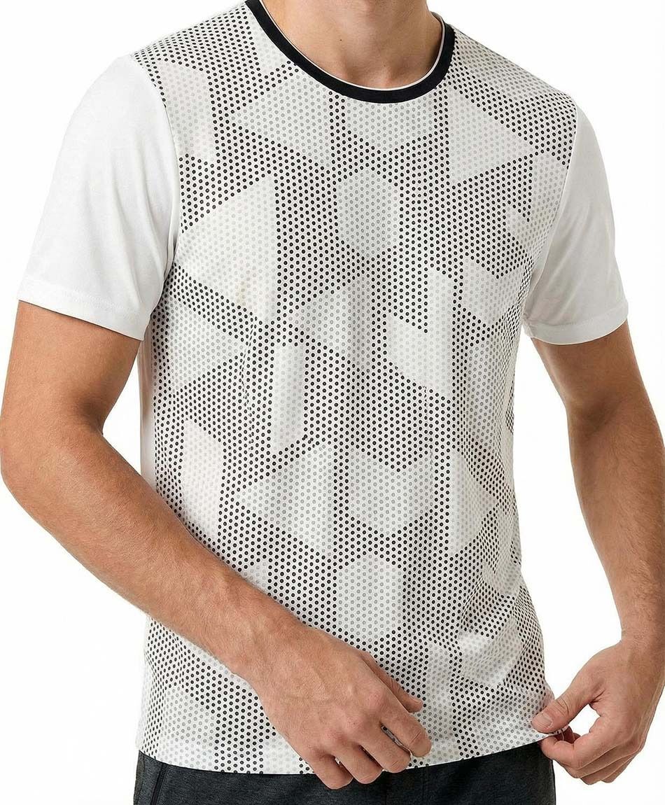 Remera deportiva hombre running figuras