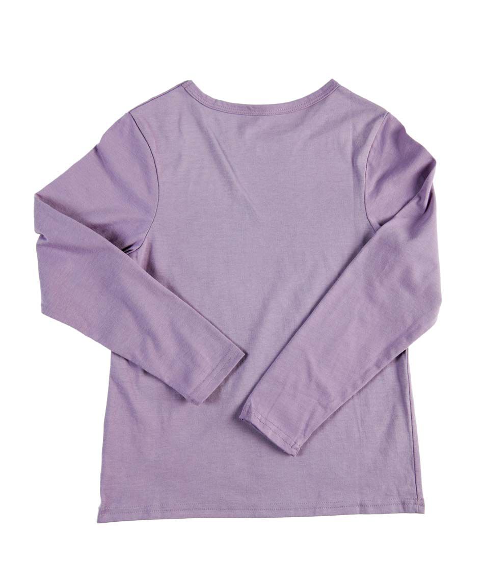 Remera ni&ntilde;a b&aacute;sica manga larga