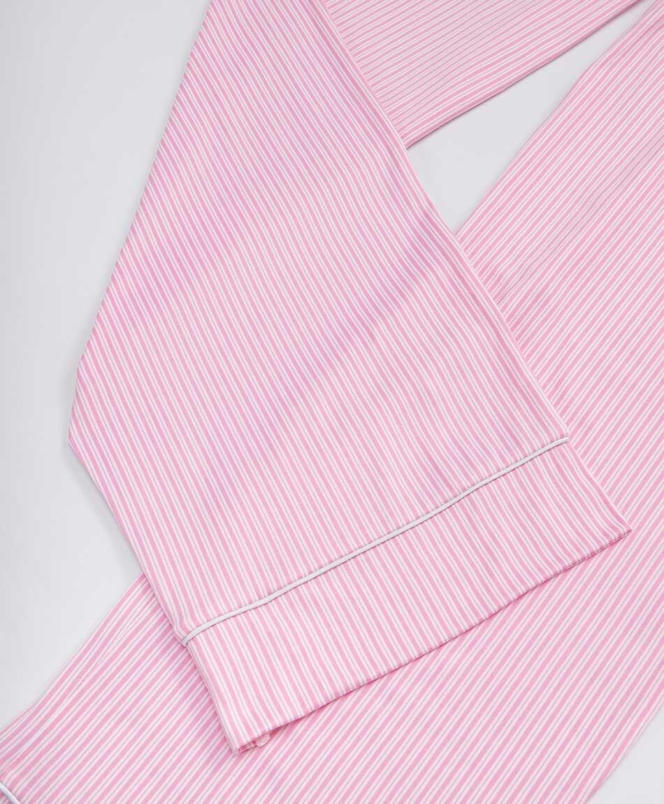 Pijama mujer camisero rosado l&iacute;neas