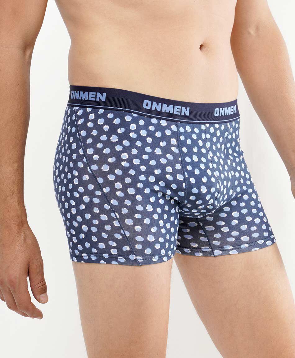 Pack 2 boxer hombre l&iacute;neas y puntos