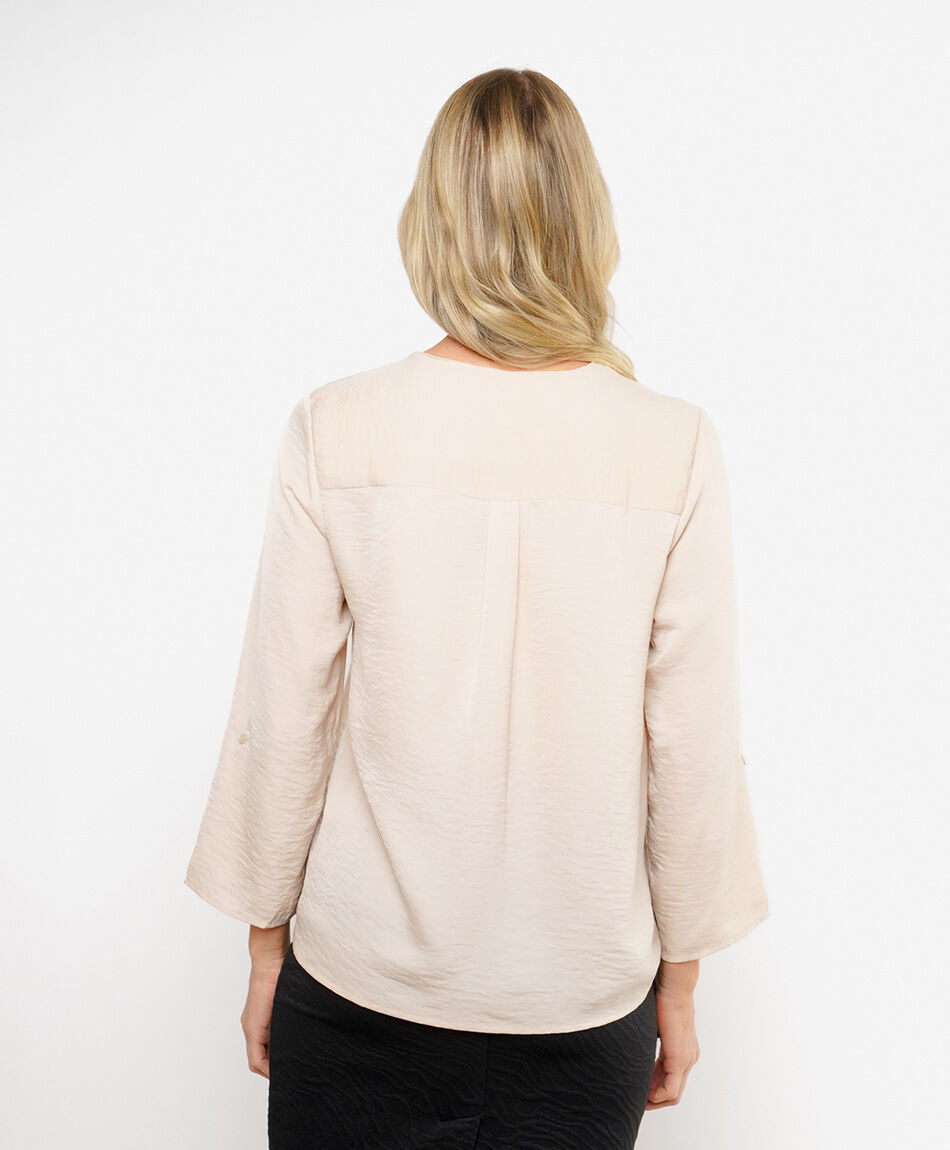 Camisa mujer botones estilo sat&iacute;n