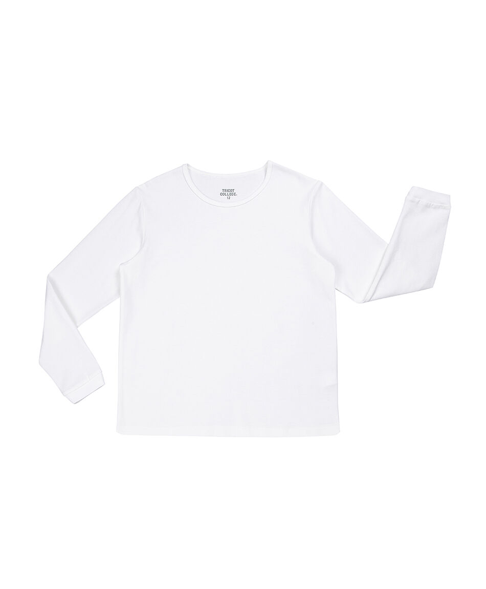 Camiseta escolar ni&ntilde;o blanca