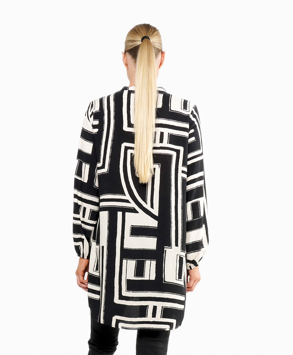 Camisa mujer estampado abstracto