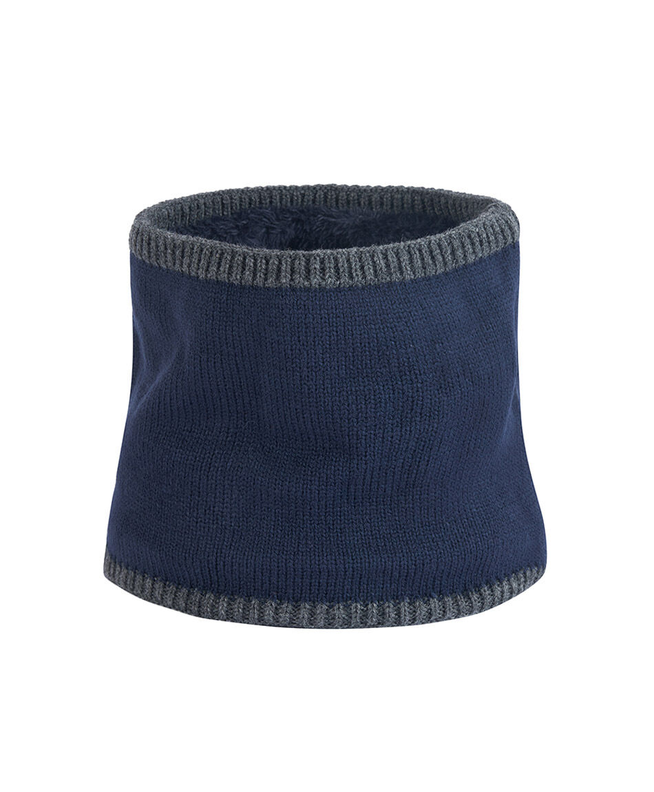 Cuello infantil forrado azul