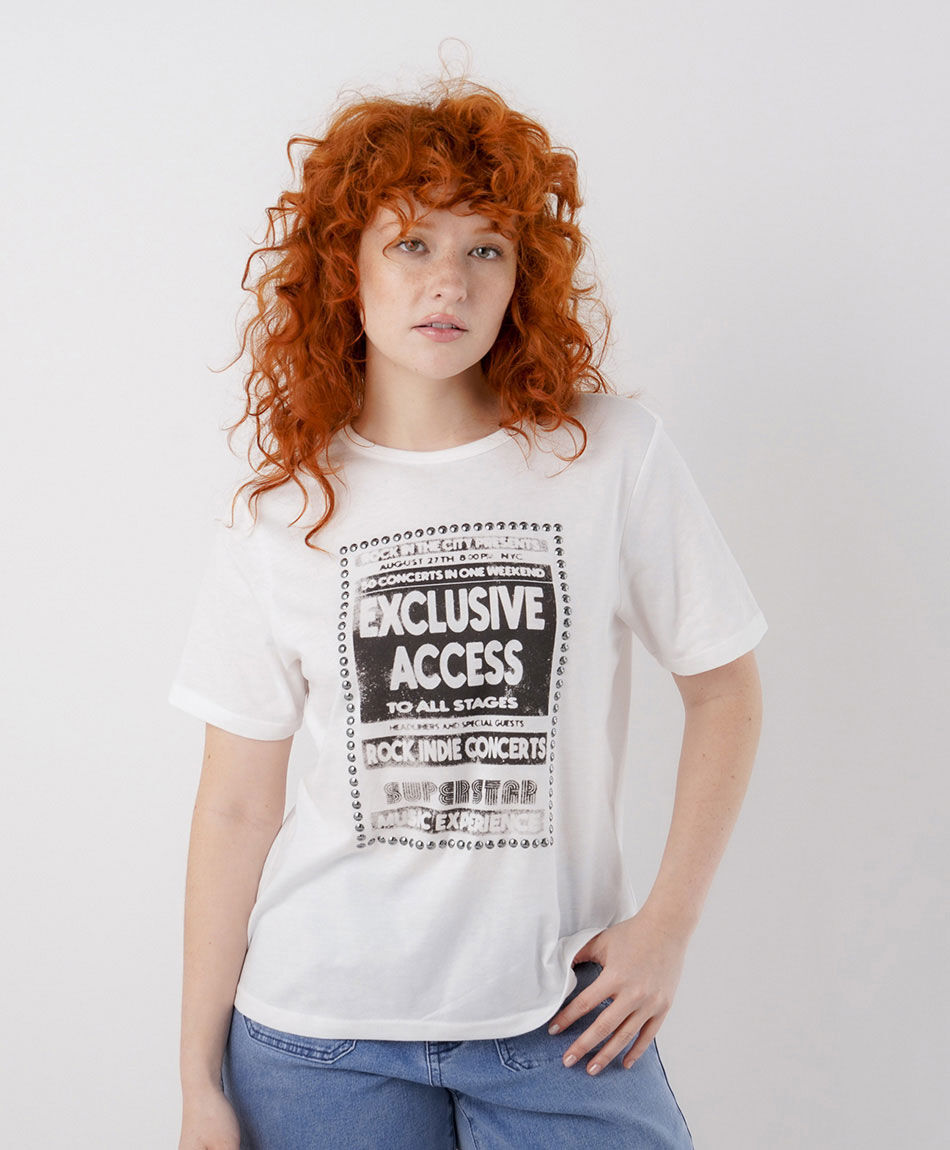 Remera mujer ticket concierto