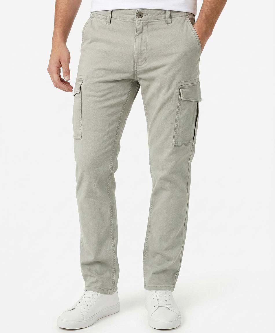 Pantal&oacute;n hombre liso cargo