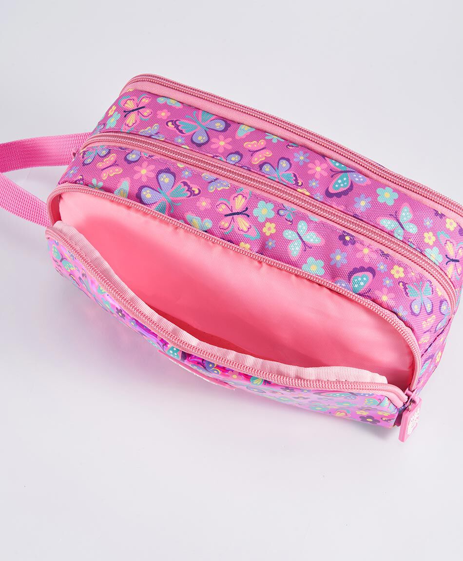 Estuche escolar mariposas