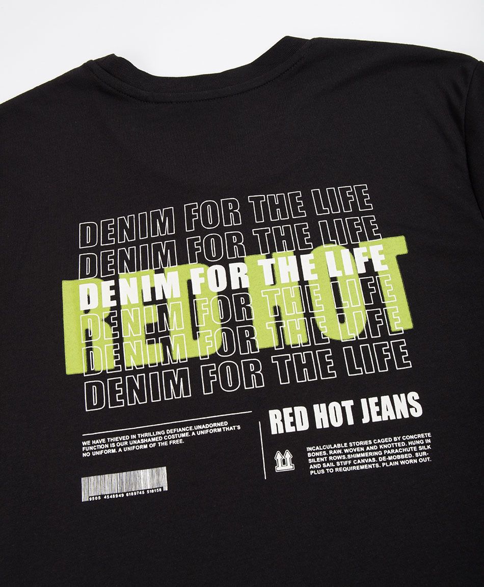 Remera hombre doble estampado red hot