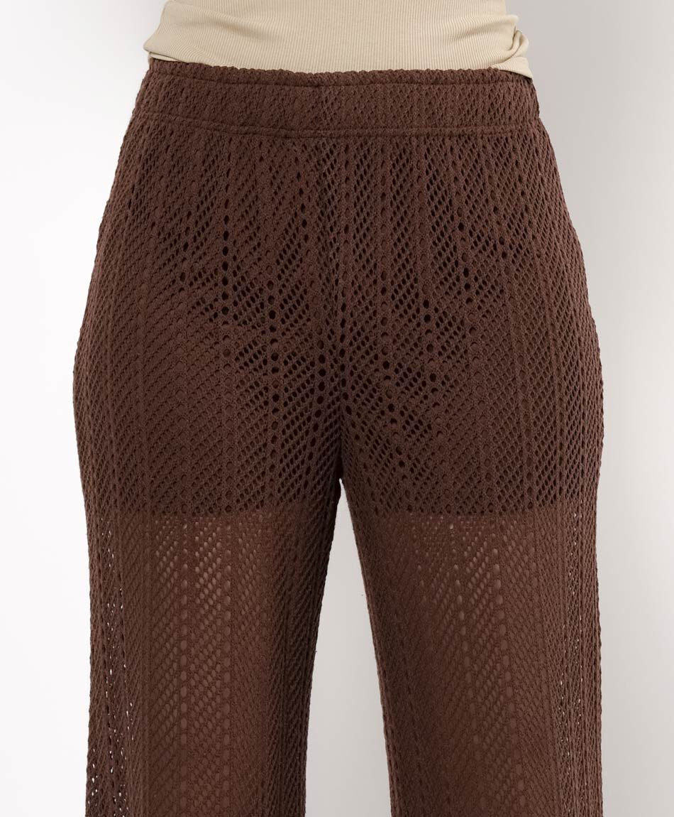 Pantal&oacute;n mujer crochet wide