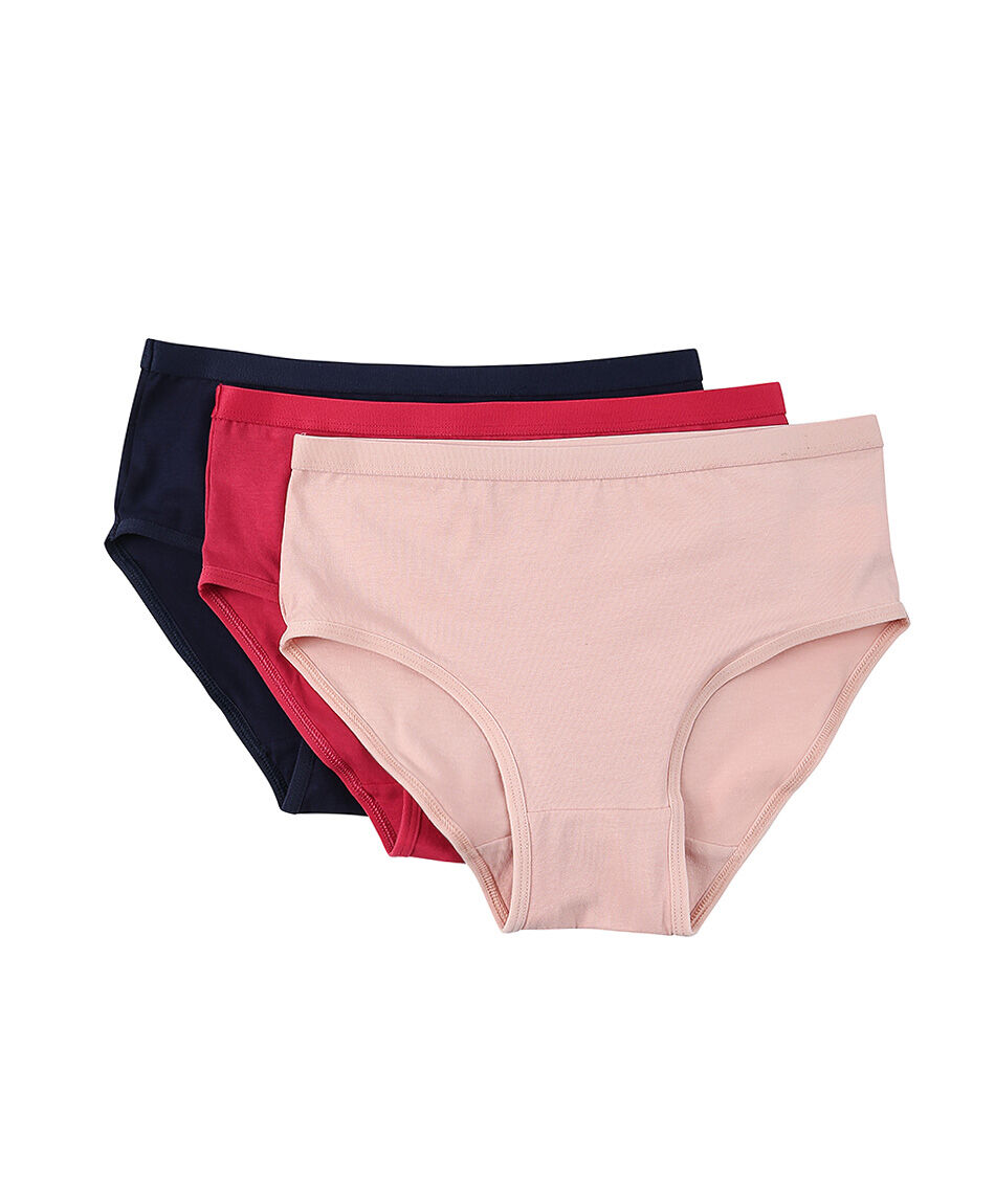 Pack 3 calzones escolar ni&ntilde;a tricolor