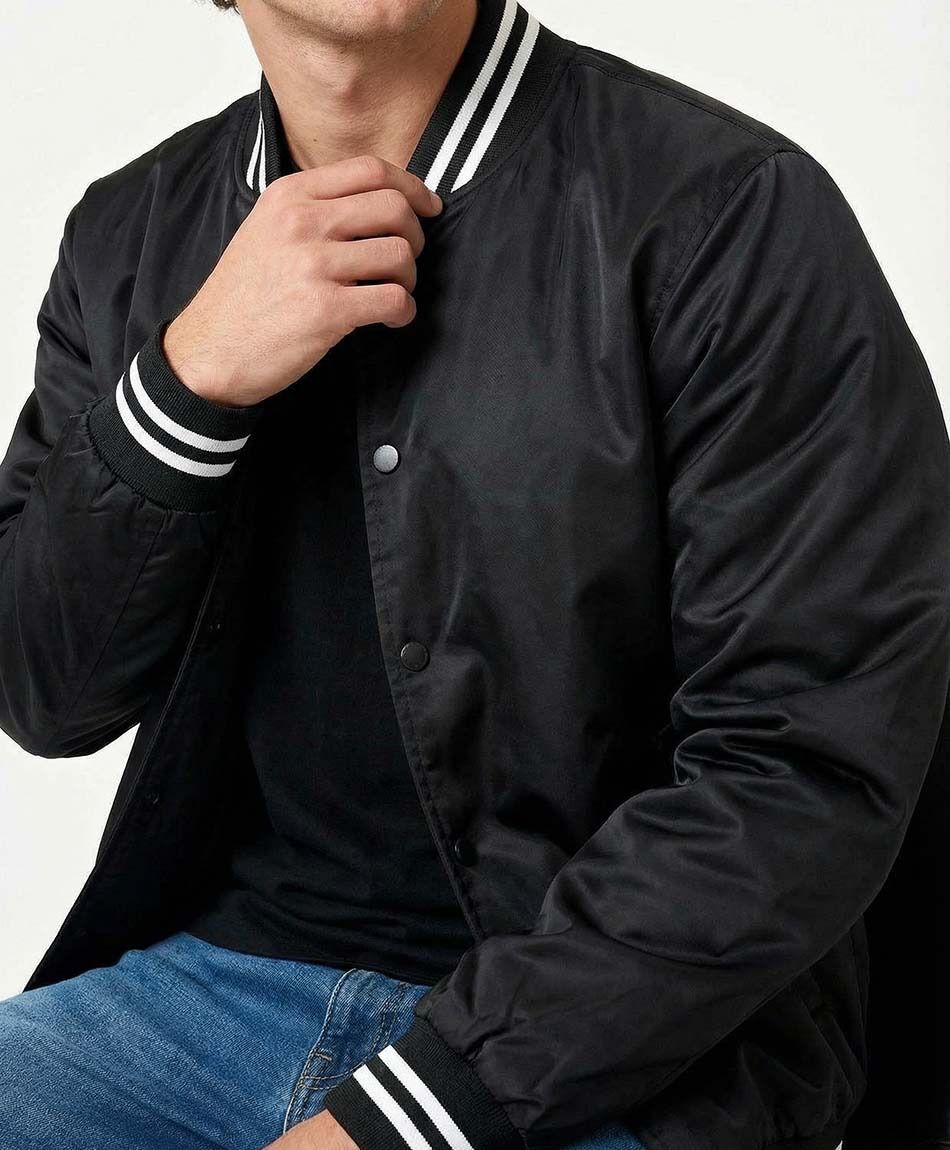 Campera hombre bomber doble l&iacute;nea