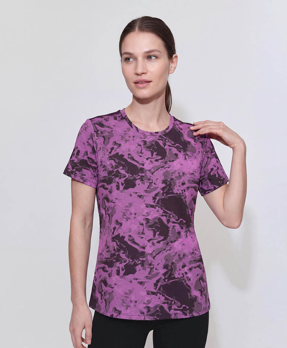Remera deportiva mujer tie dye