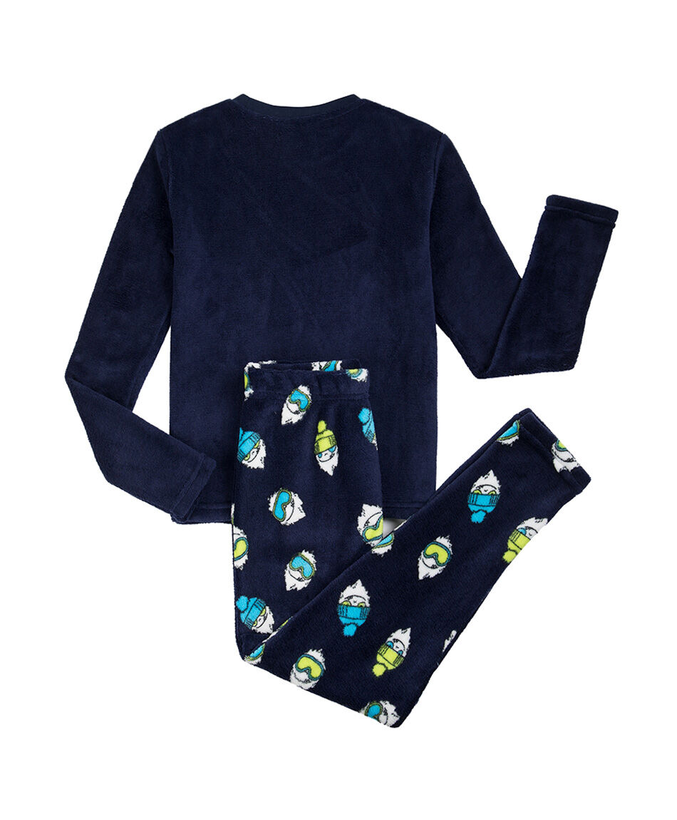 Pijama ni&ntilde;o estampado yeti