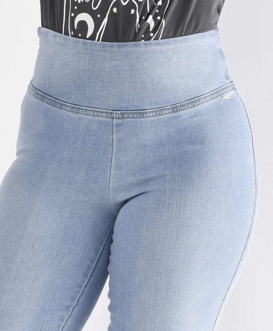 Jeans mujer pretina ancha skinny fit