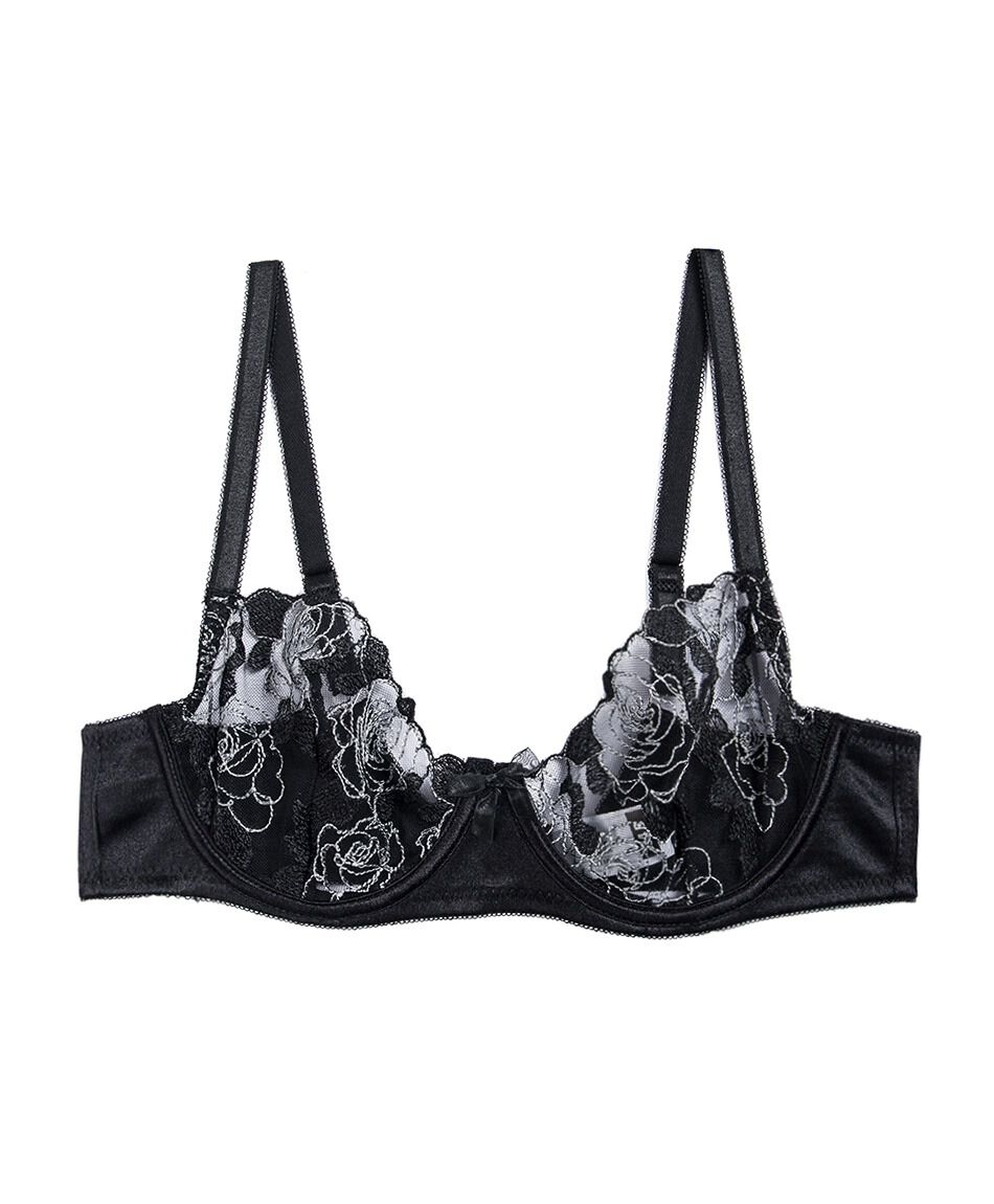 Corpi&ntilde;o mujer rosas bordadas