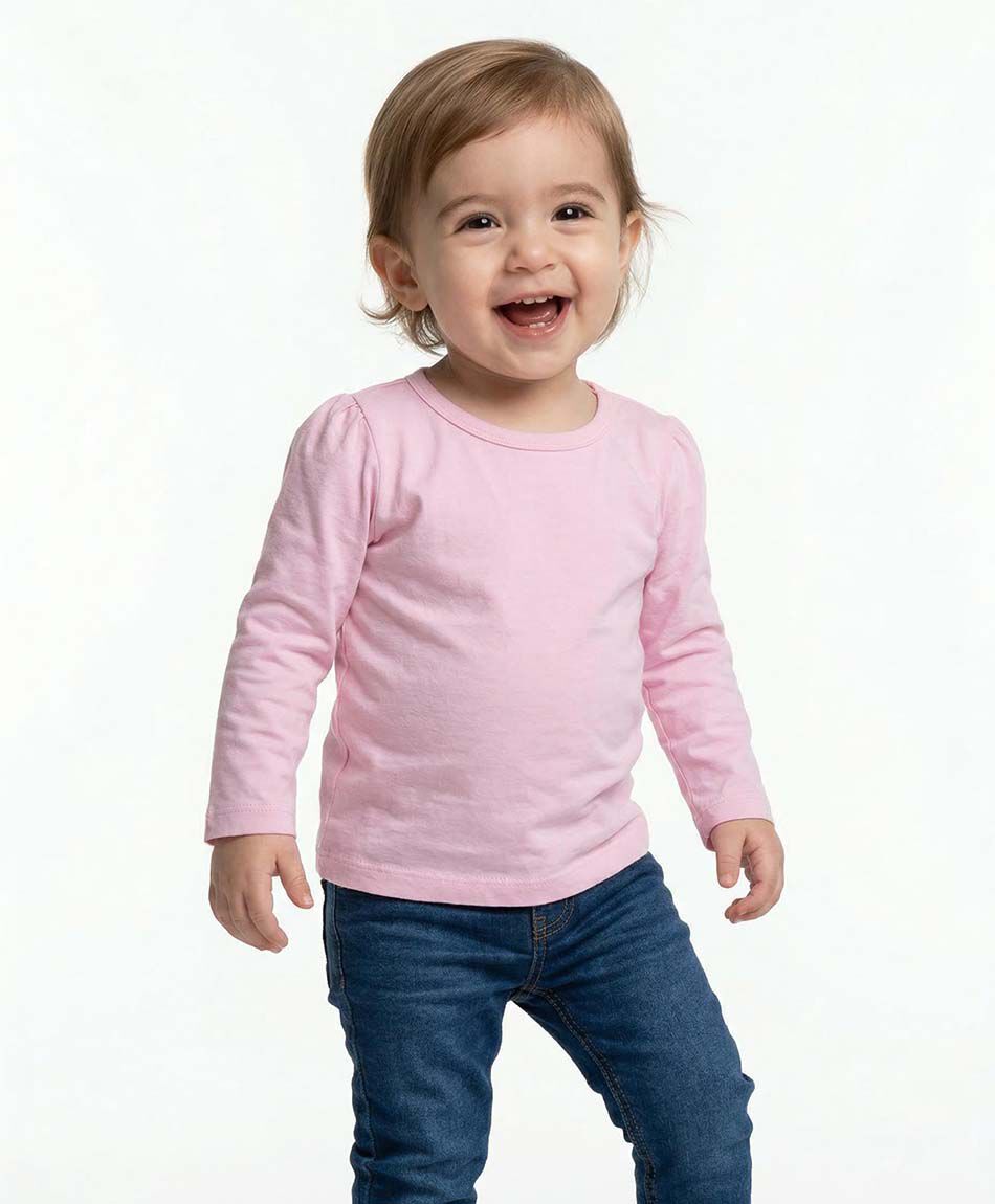 Remera beb&eacute; b&aacute;sica manga larga