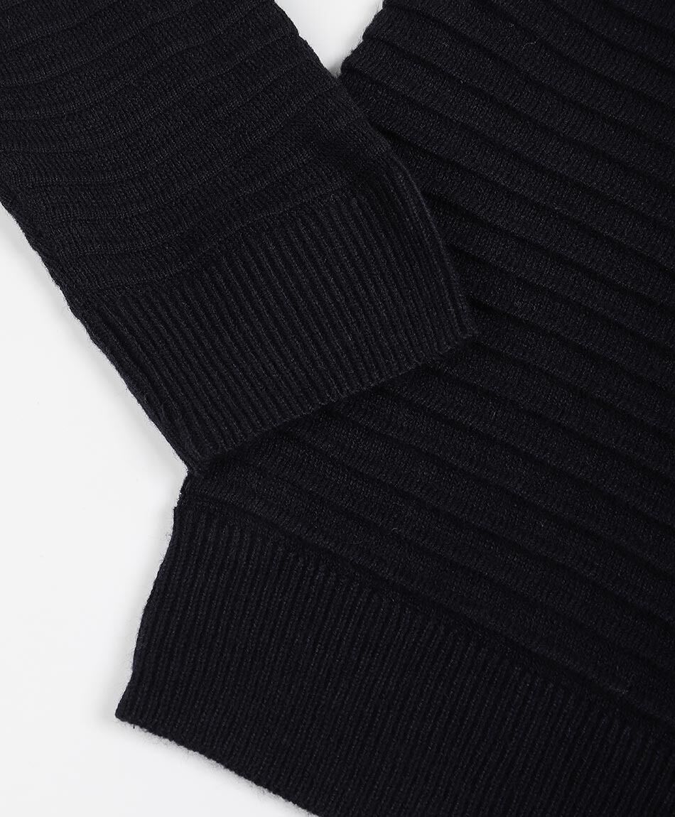 Sweater hombre cierre medio tricolor