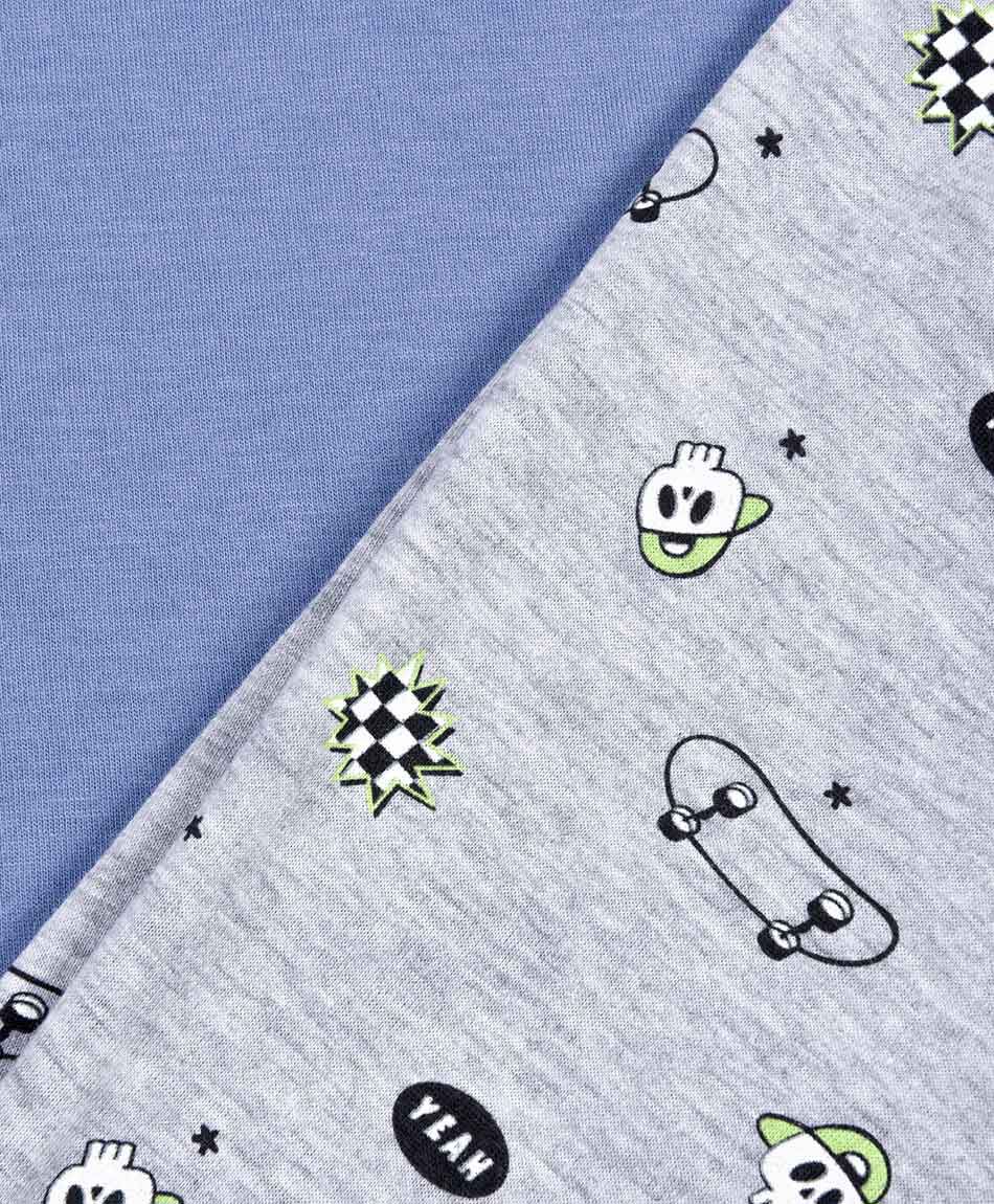 Pijama ni&ntilde;o skate short