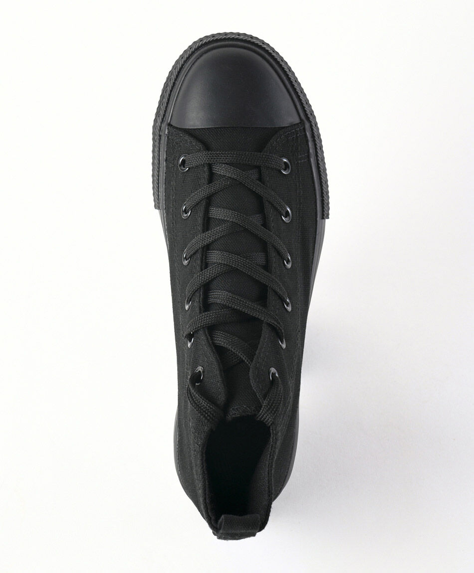 Zapatilla mujer lona negra