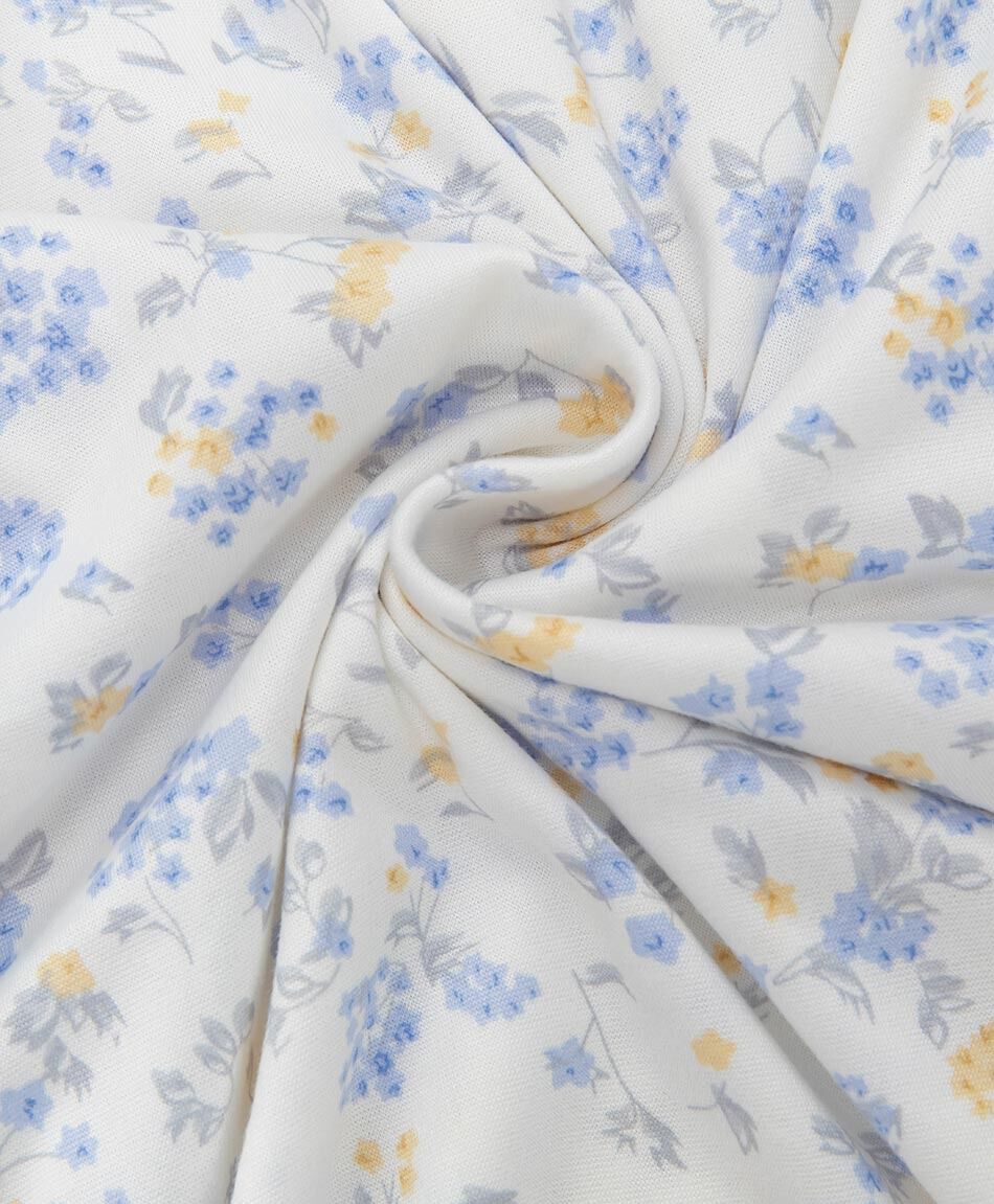 Camison mujer floreada azul