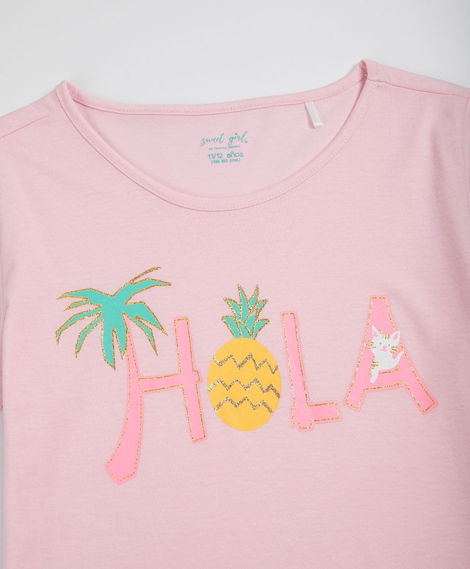 Polera ni&ntilde;a hola
