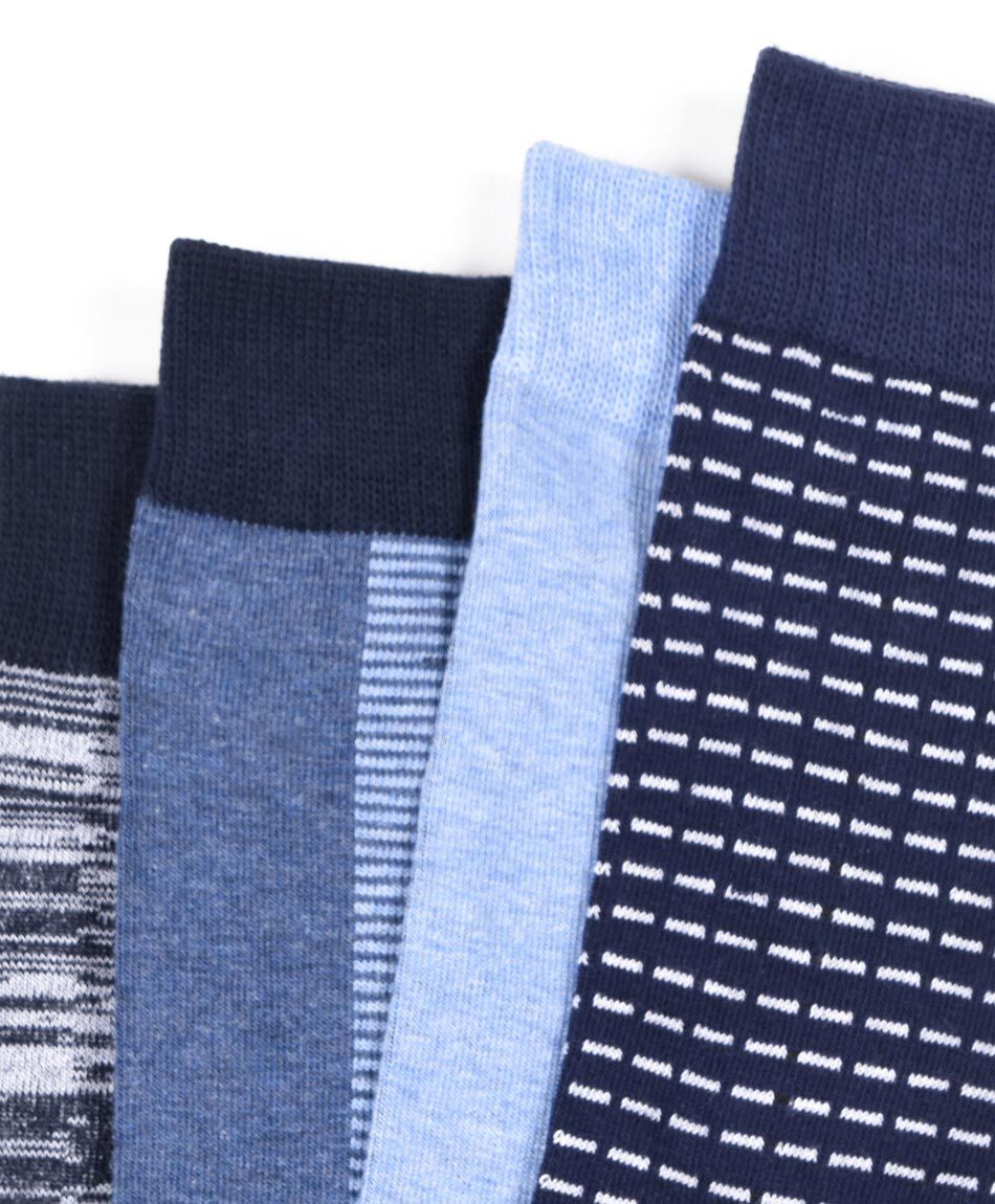 Pack 4 calcetines hombre azules largos