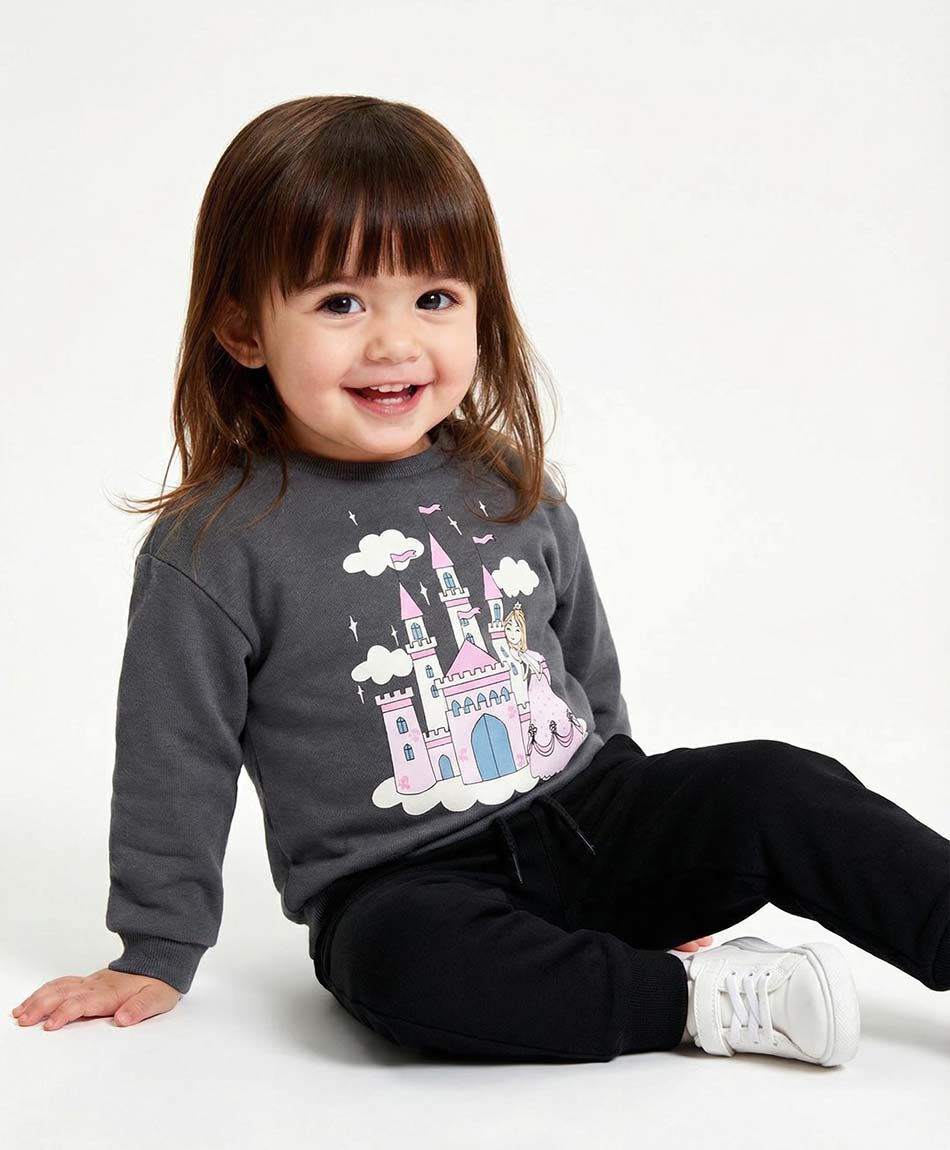 Set buzo beb&eacute; princesa