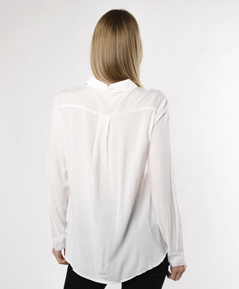 Camisa mujer lisa blanca