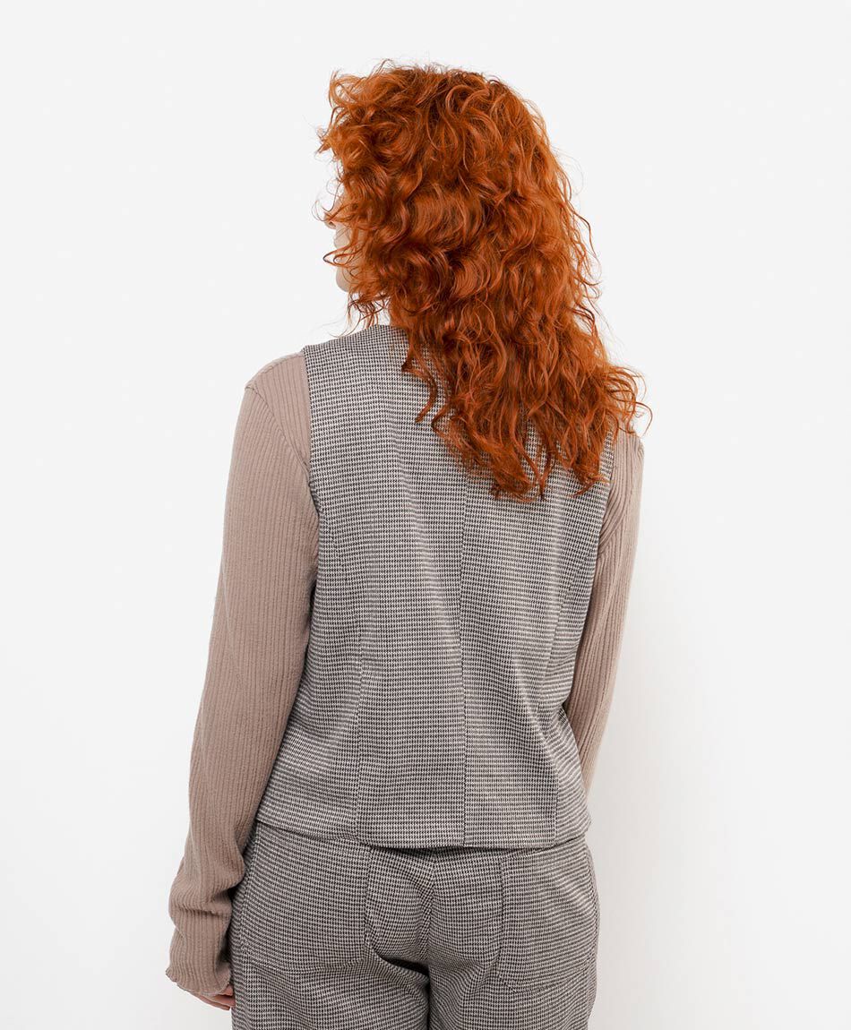 Vest mujer dise&ntilde;o vintage rayas