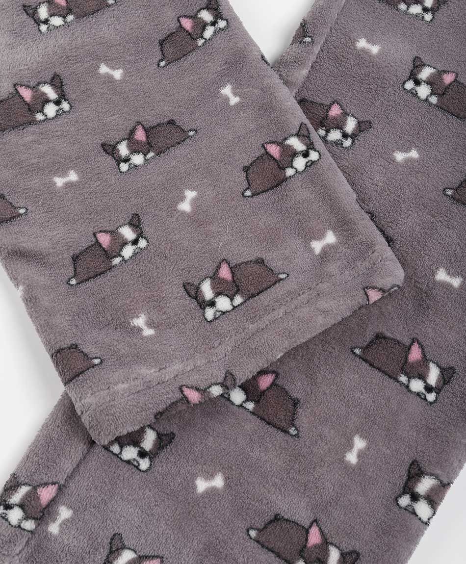 Pijama mujer polar dog pink