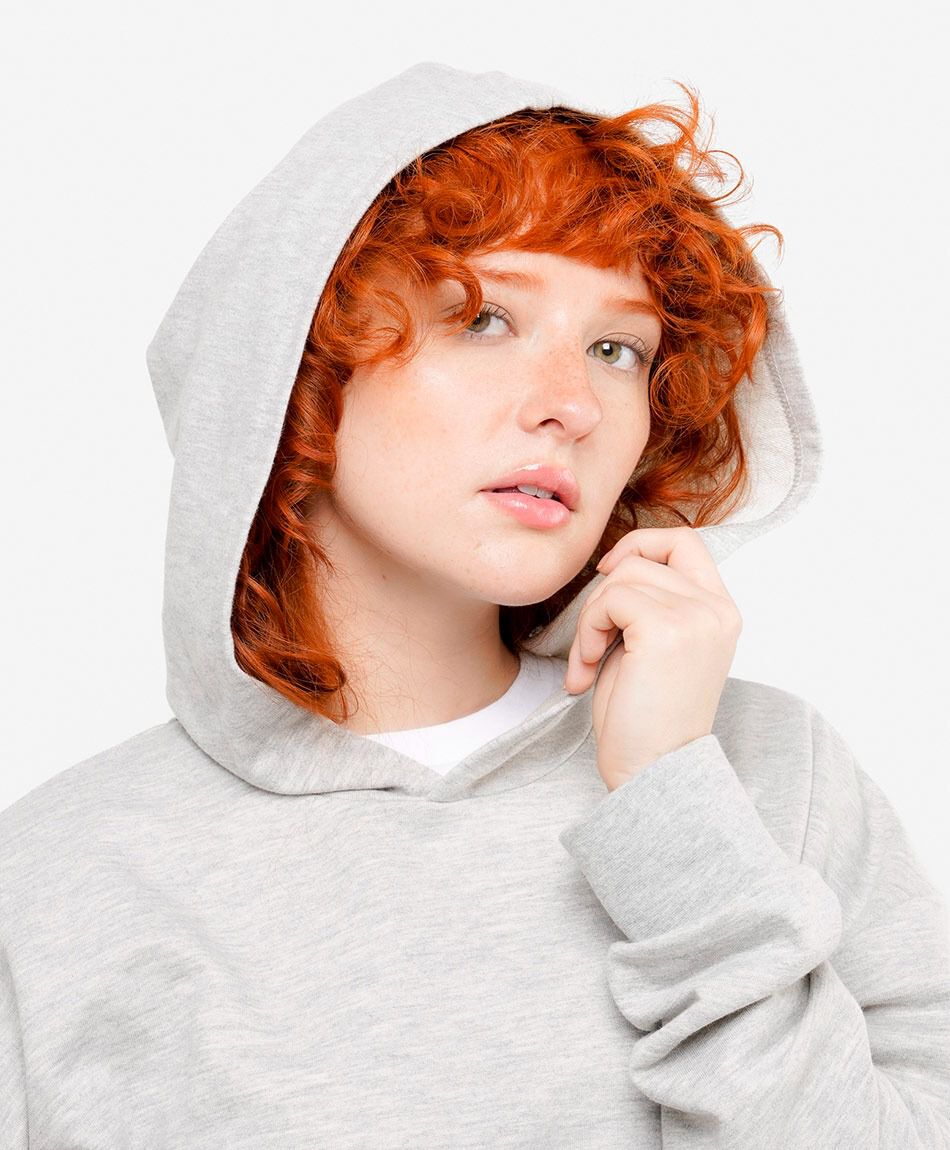 Buzo mujer b&aacute;sico gris