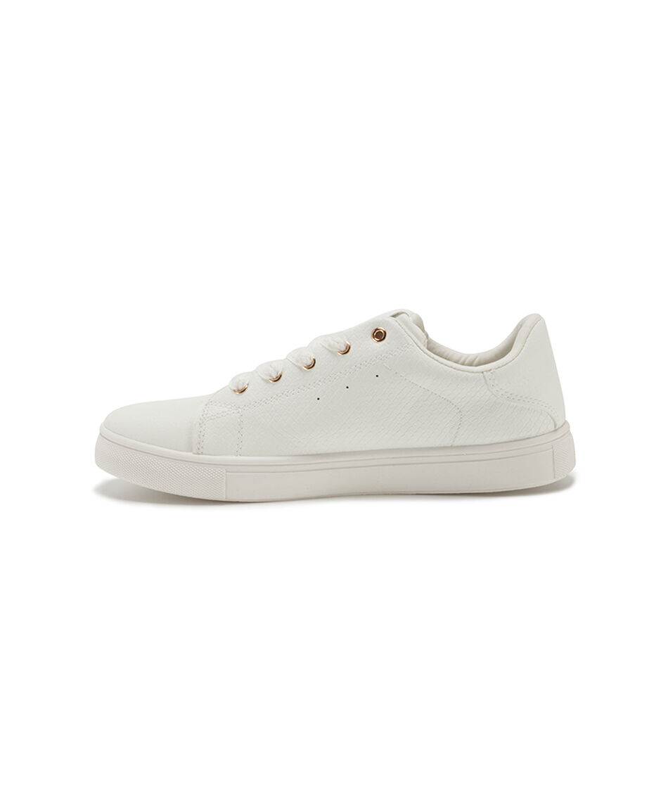 Zapatilla mujer b&aacute;sica blanca