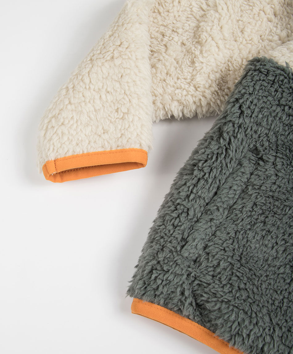 Poler&oacute;n beb&eacute; sherpas beige