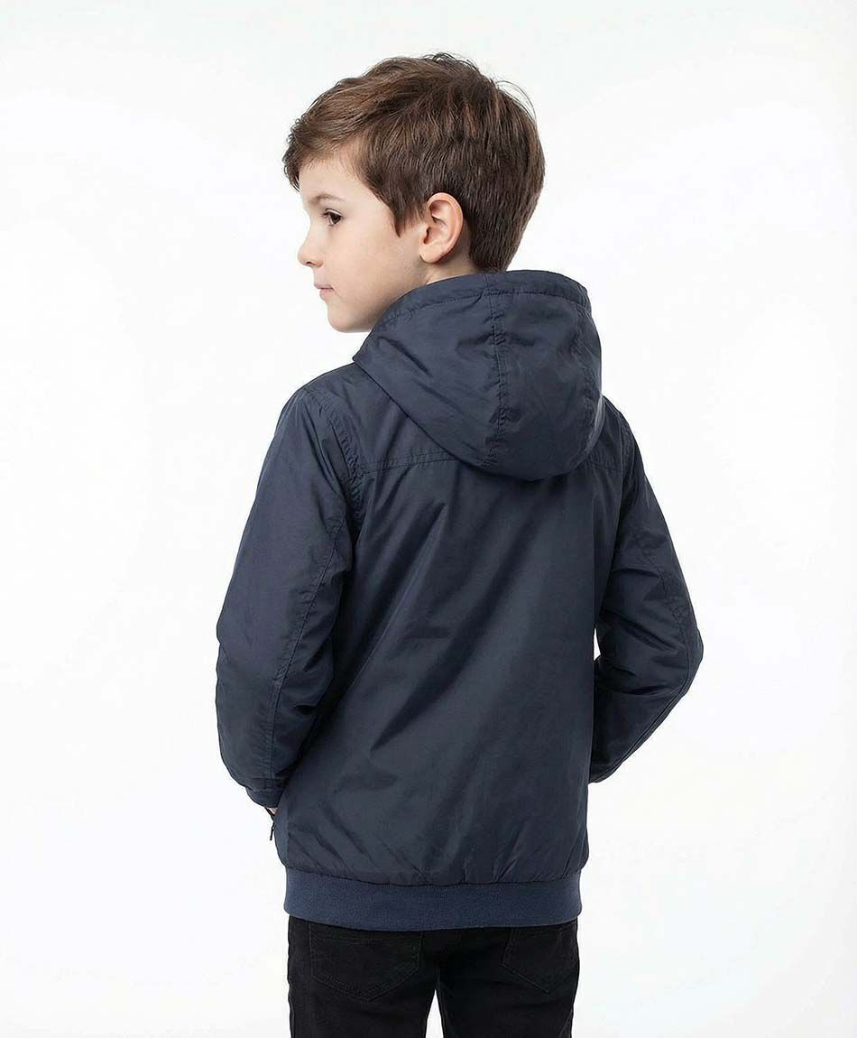 Casaca escolar cortaviento interior polar