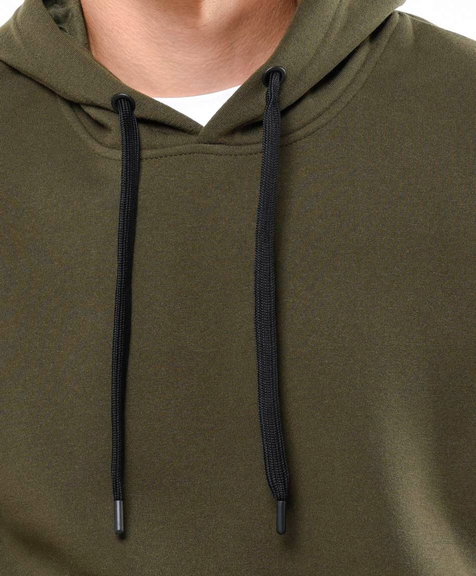 Buzo hombre liso capucha
