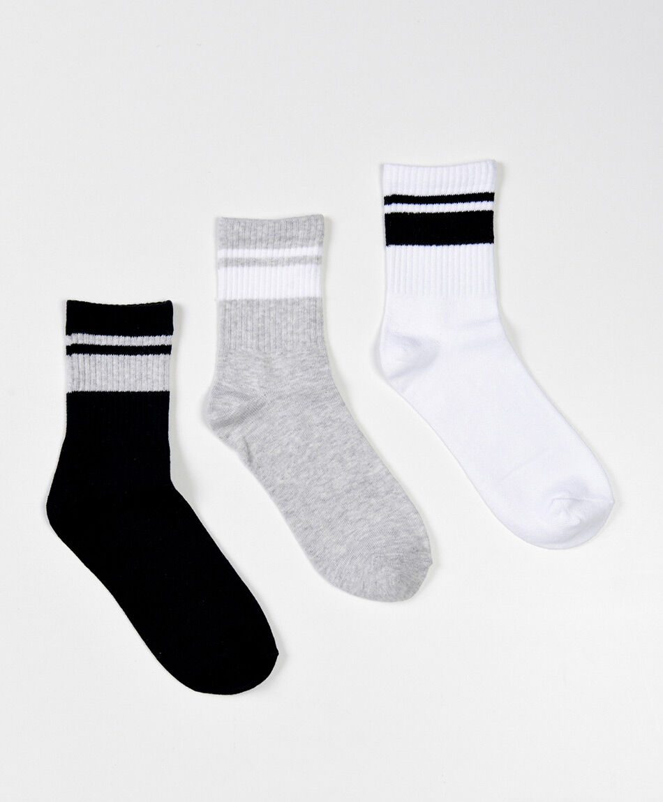 Pack 3 medias mujer retro