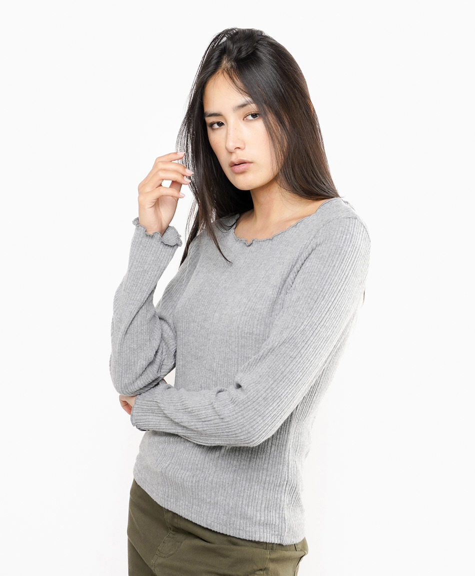 Sweater mujer canale gris