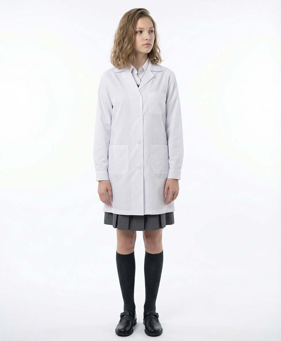 Guardapolvo escolar blanco&nbsp; &nbsp;