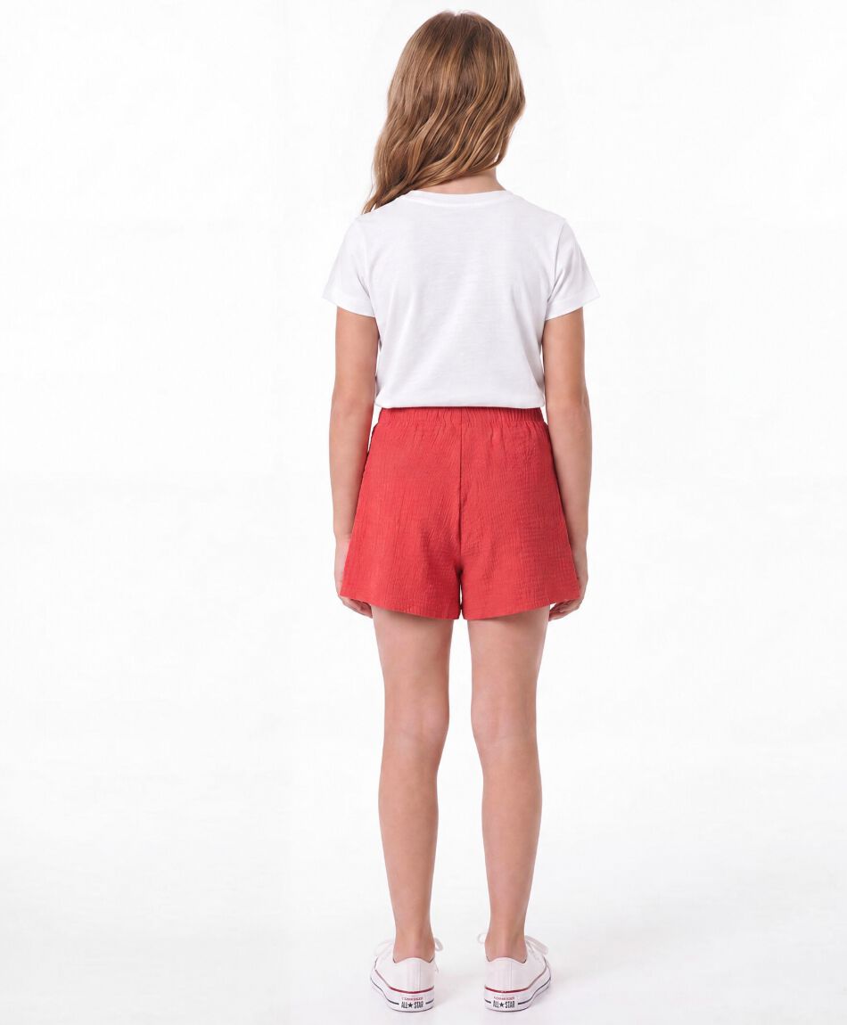 Pollera ni&ntilde;a short textura