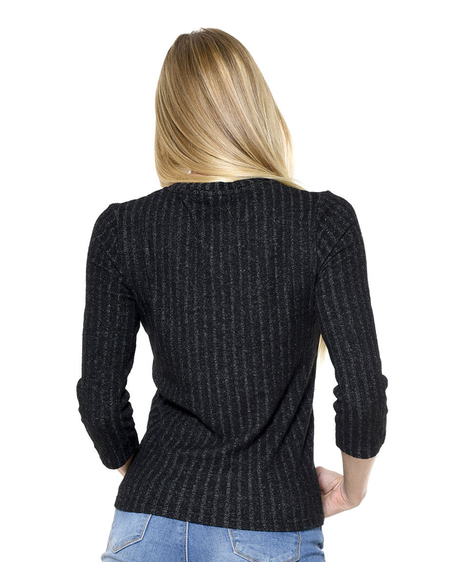 Polera canale perlas