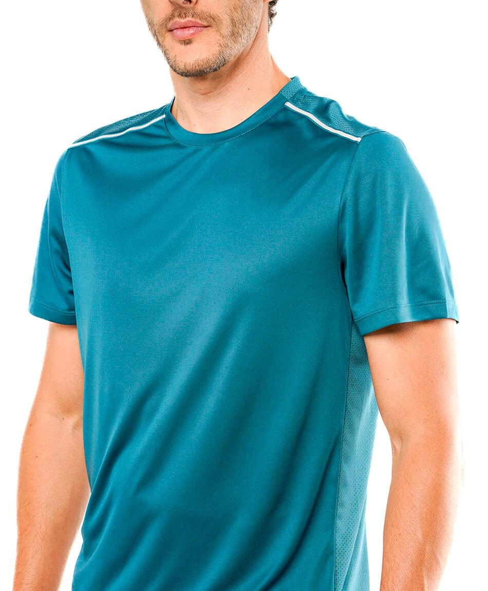 Remera deportiva hombre doble l&iacute;nea