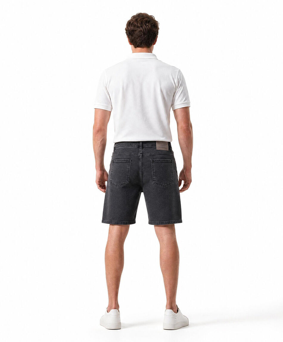Short hombre denim negro