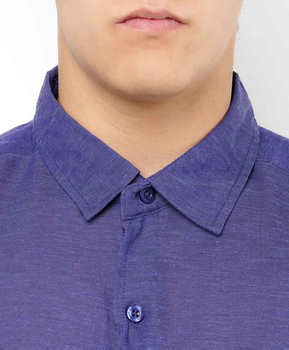 Camisa hombre b&aacute;sica manga corta