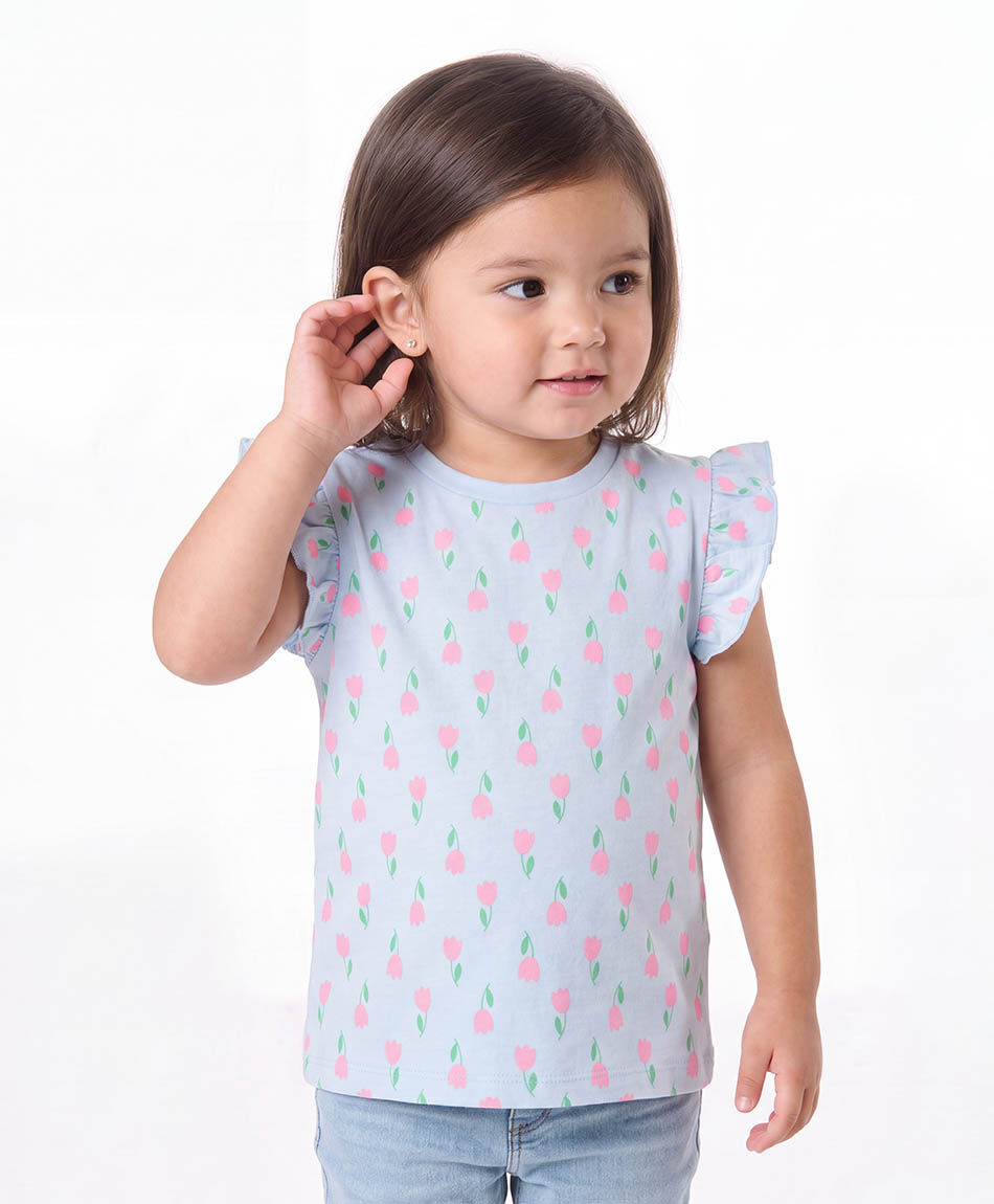 Remera beb&eacute; rosas