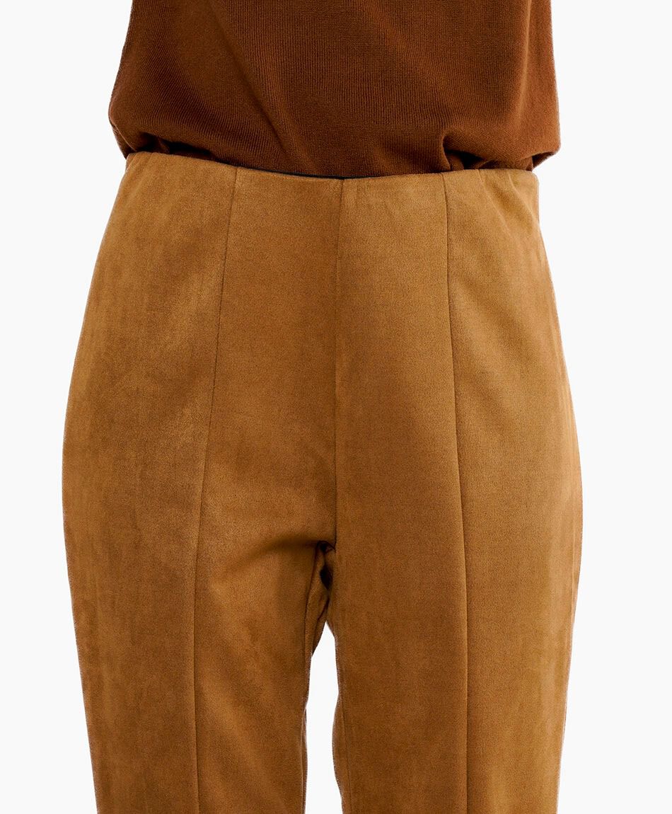 Pantal&oacute;n mujer suede liso