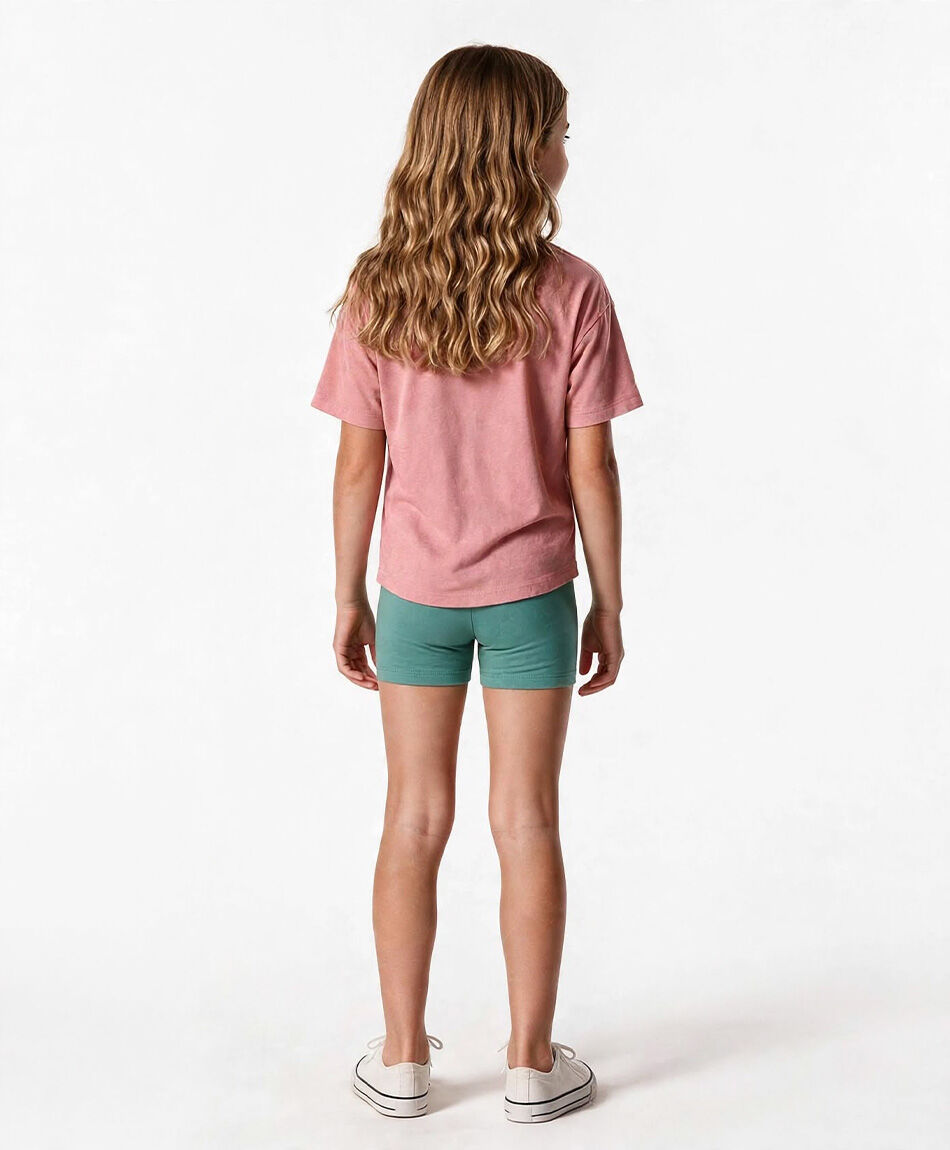 Short ni&ntilde;a biker verde