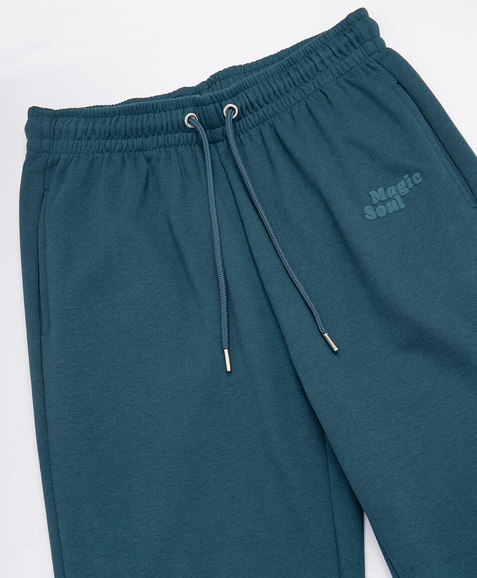 Pantal&oacute;n deportivo mujer jogger turquesa