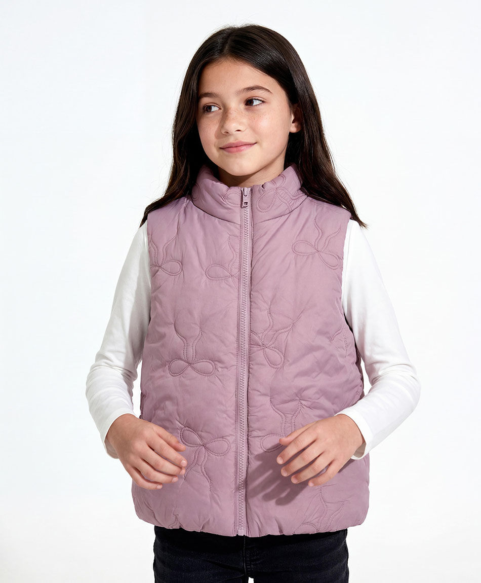 Parka ni&ntilde;a basica sin mangas